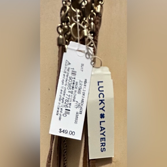 Lucky Brand layers wear 1,2or 3 leather,faux turquoise,silver NWT - Picture 9 of 10